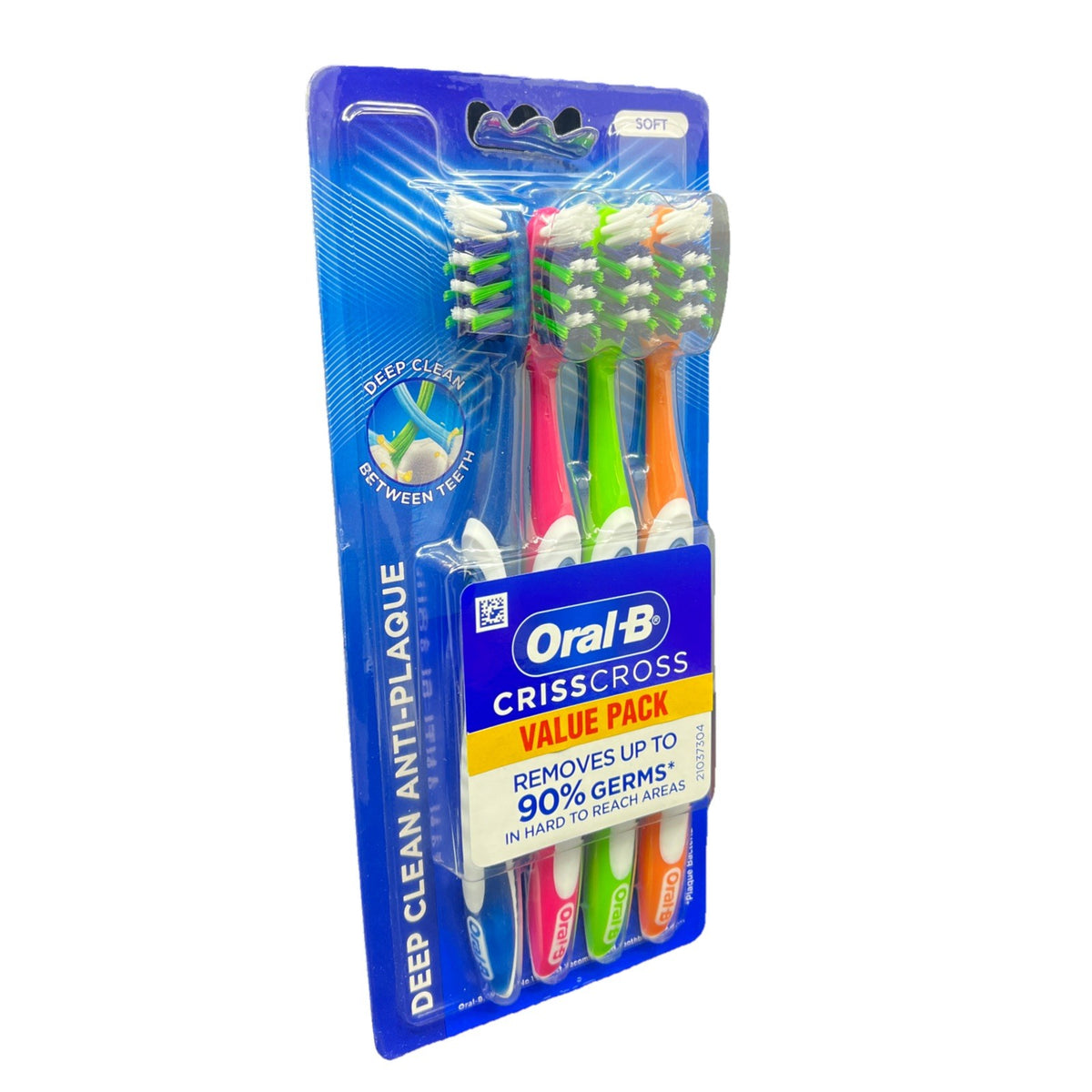 Oral-B Pro CrissCross Soft Manual Toothbrushes 4 Pack - Plaque Removal