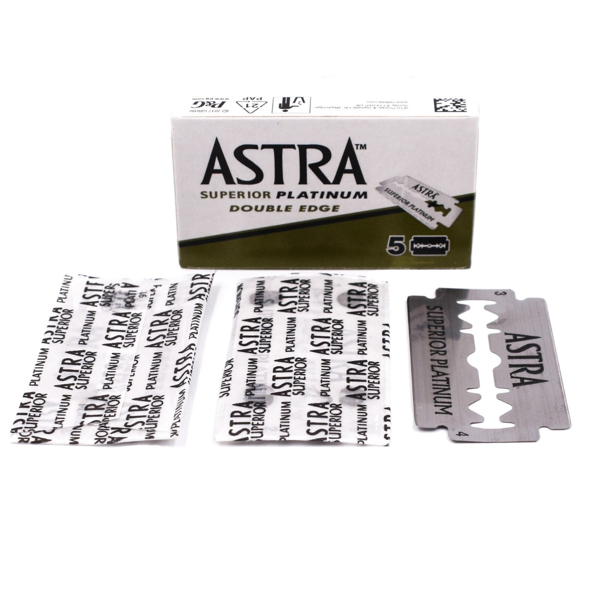 100 Astra Super Platinum Double Edge Safety Razor Blades - Sharp & Durable