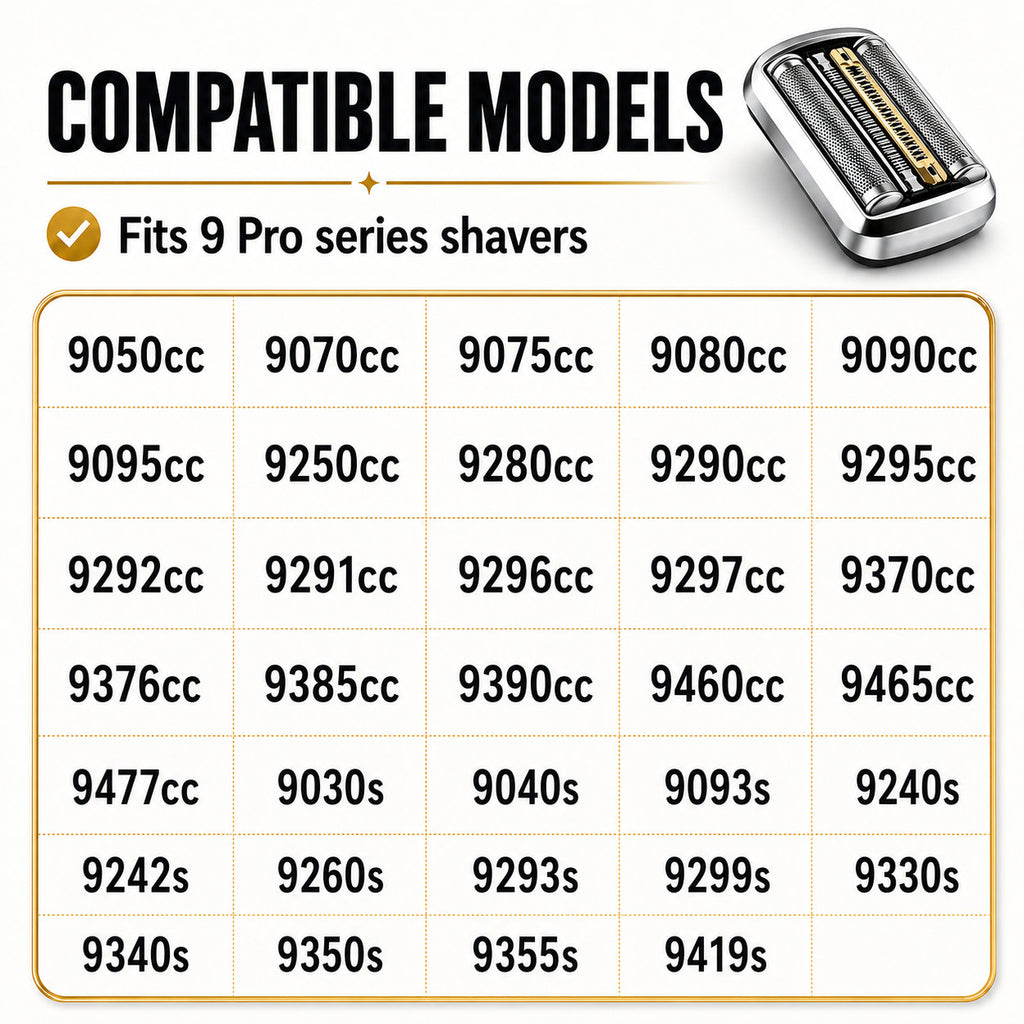 94M Series 9 Pro Replacement Shaver Heads for Braun Electric Razors - 2 Pack