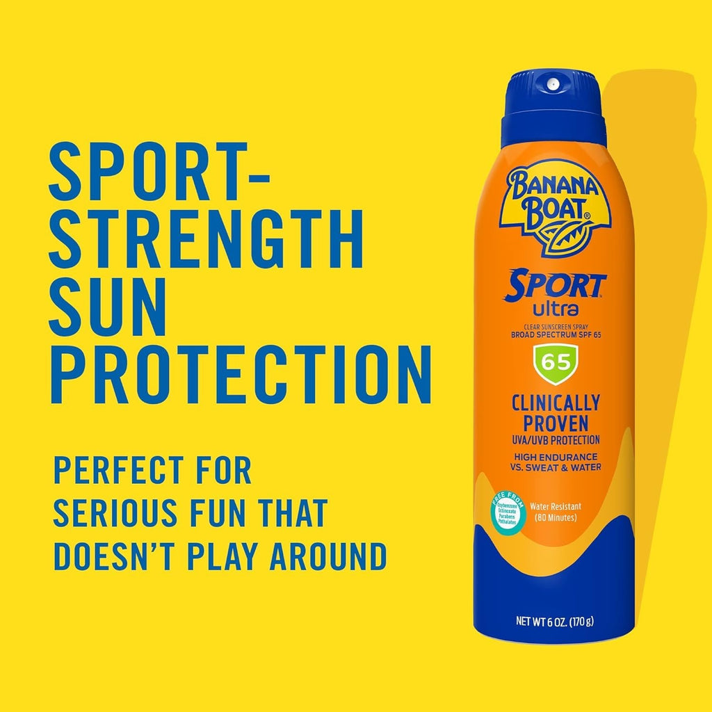 SPF 65 Water Resistant Sunscreen Spray - 6 oz Broad Spectrum Sun Protection