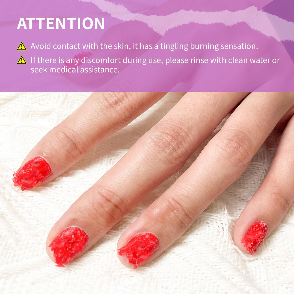 Gel Nail Polish Remover Set - 2x10ml Quick Dissolving Gel Remover for Nails