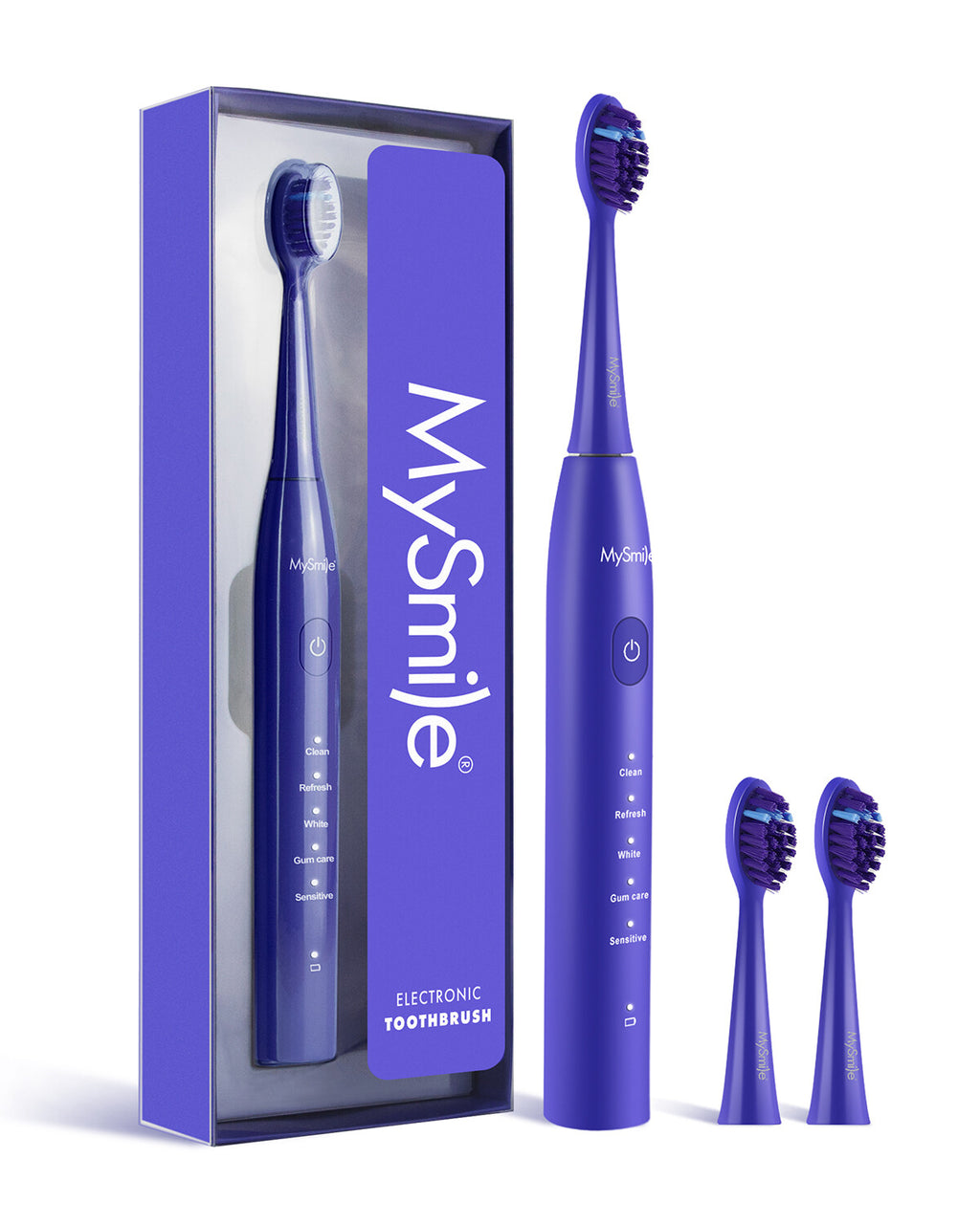 Sonic Electric Toothbrush with 5 Modes & 3 Brush Heads - Waterproof Rechargeable