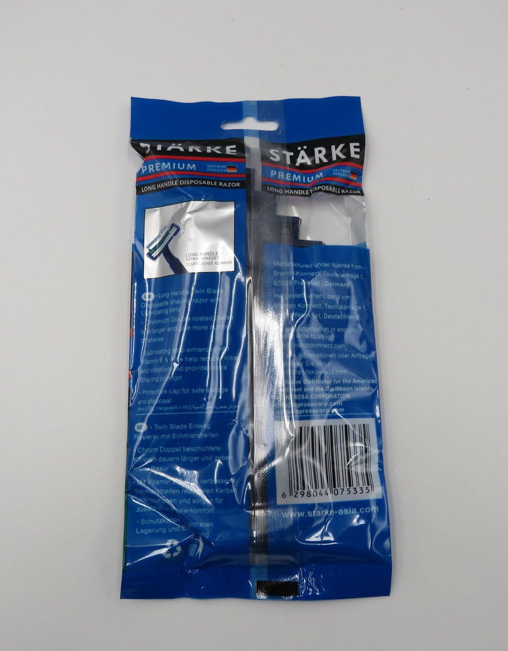 Long Handle Disposable Razors - Pack of 20 for Home & Barber Use