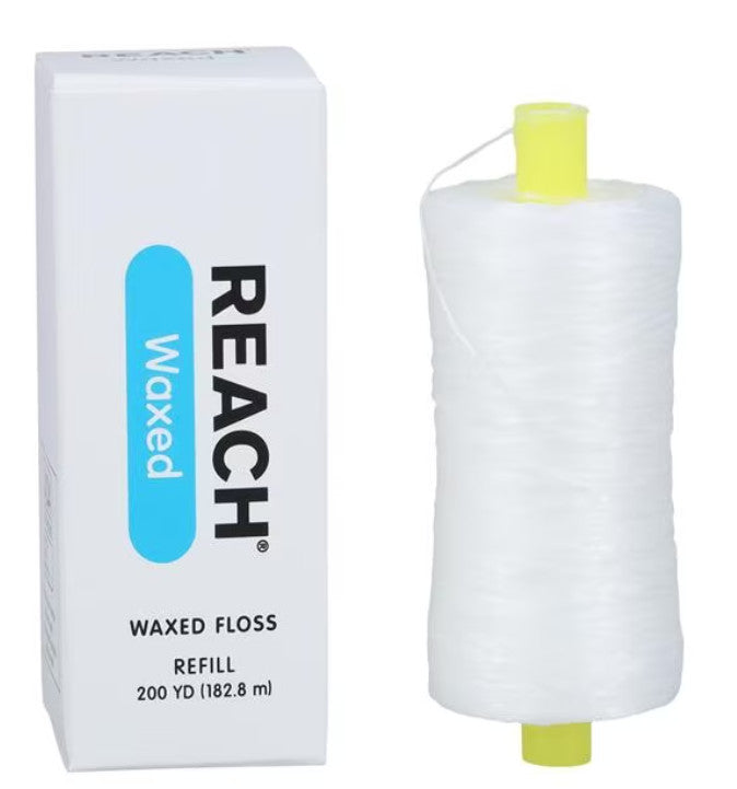 Waxed Dental Floss 200 Yards - Unflavored, Shred-Resistant, Individually Boxed