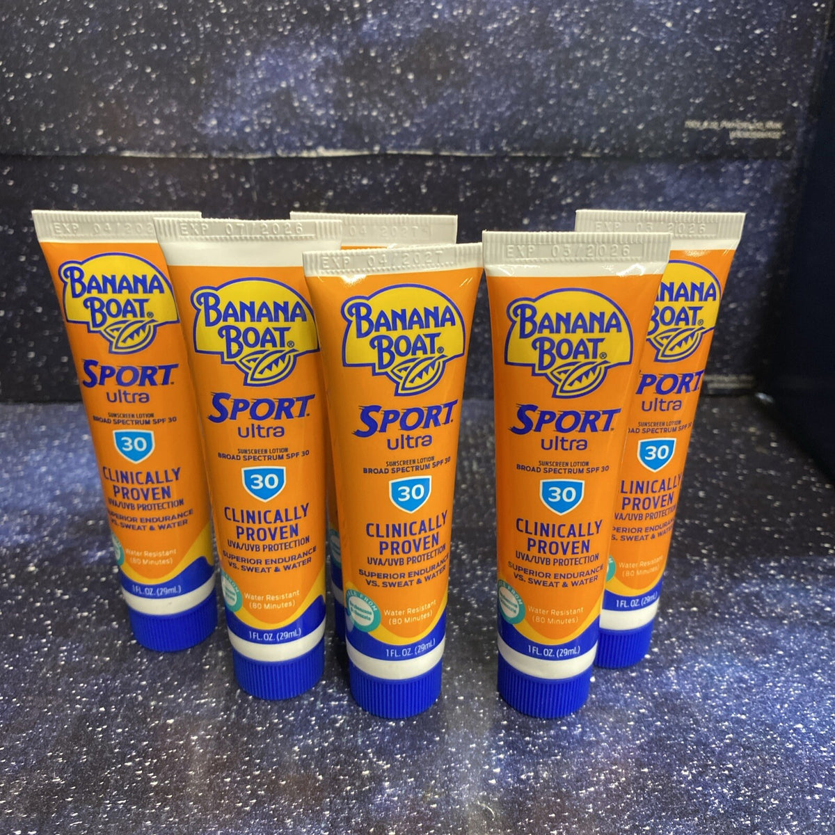 Banana Boat SPF 30 Sunscreen Lotion Ultra Sport Travel Size 1 oz - Pack of 6