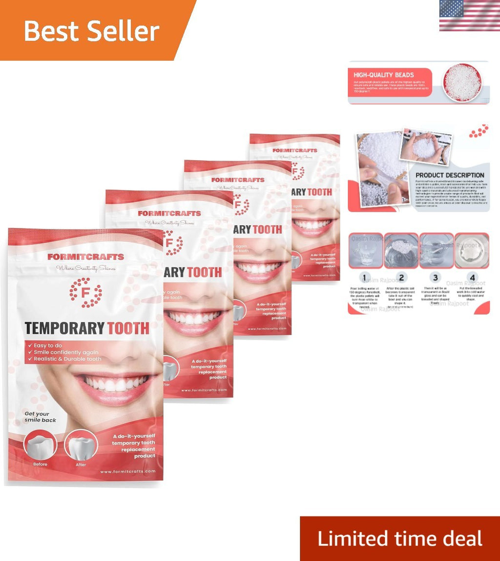 Thermoplastic Beads for DIY Tooth Repair - Invisible Dental Filling Kit