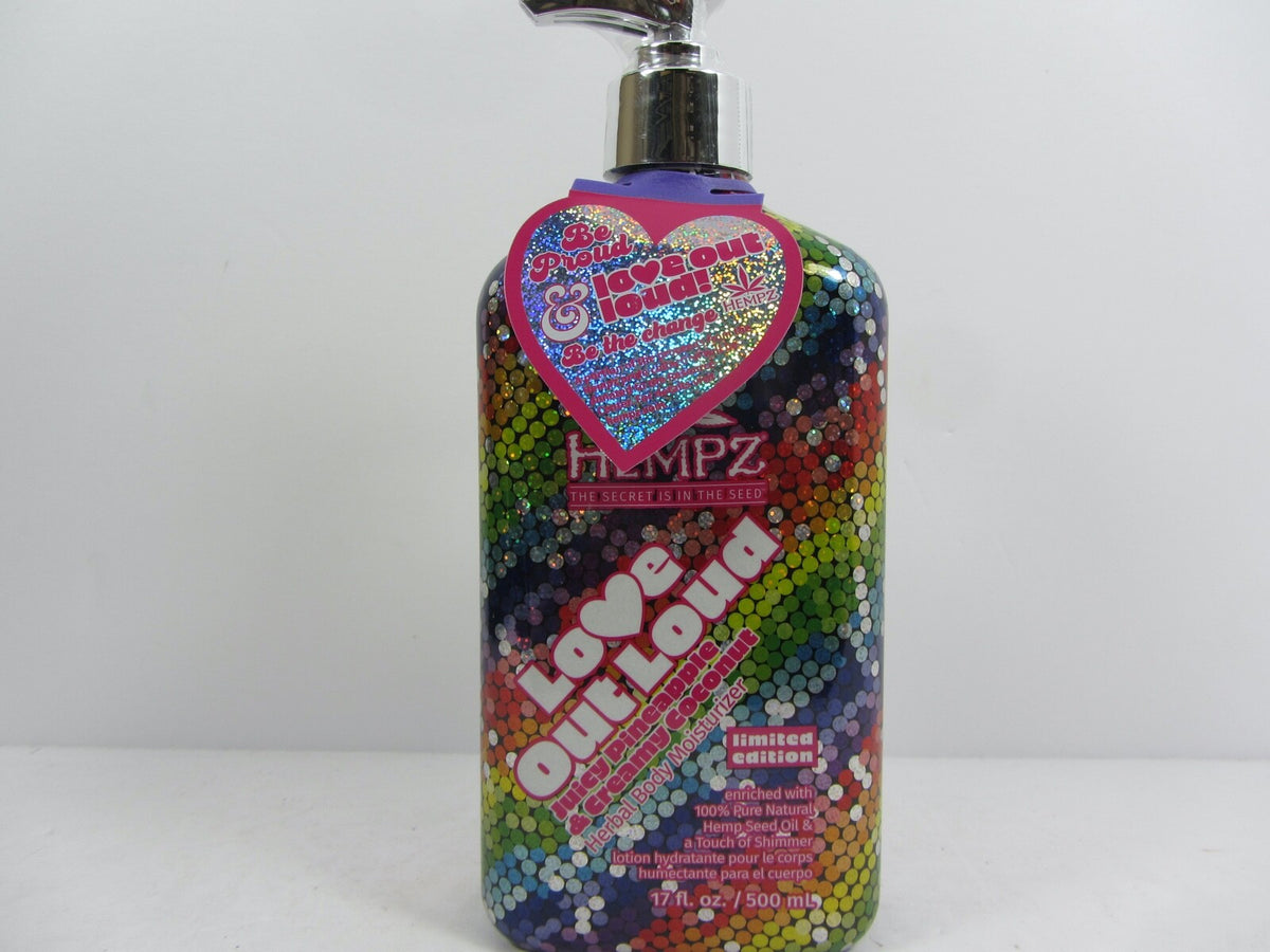 Hempz Love Out Loud Body Moisturizer Set - Juicy Pineapple & Coconut, Shimmer Finish
