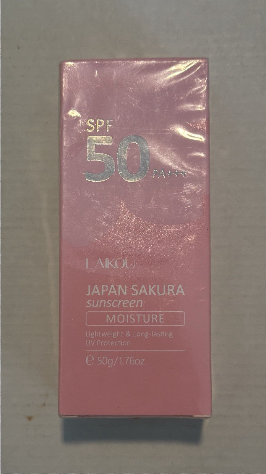 Sakura SPF50 Sunscreen Cream with Hyaluronic Acid - UV Protection & Hydrating
