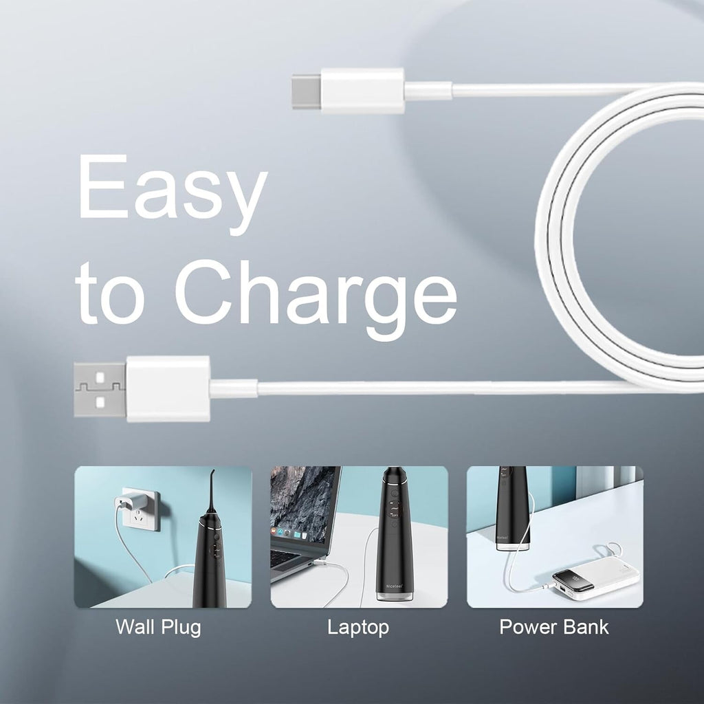 Cordless Water Flosser Dental Irrigator with 4 Modes 280ML Rechargeable