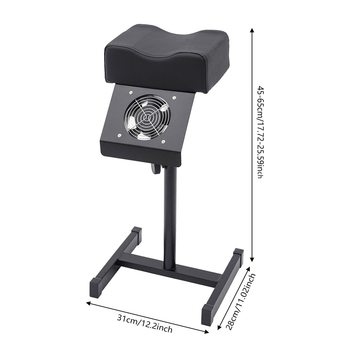 Adjustable Pedicure Stool Chair for Salon Beauty Spa Footrest Foot Bench