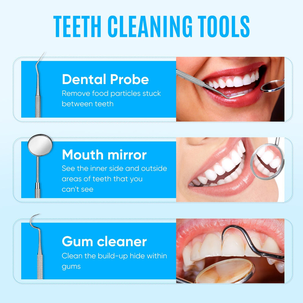 Rechargeable Ultrasonic Teeth Cleaning Kit for Tartar & Plaque Removal