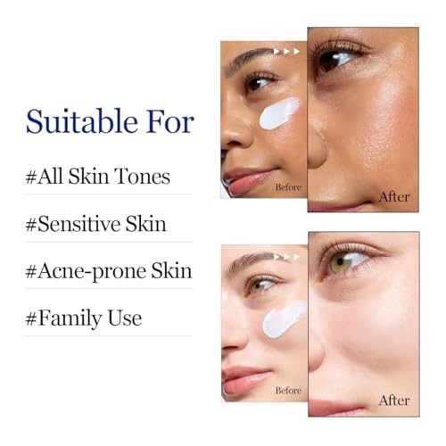 SPF 45 Sunscreen for Face UV Protection Hydrating 2-Pack