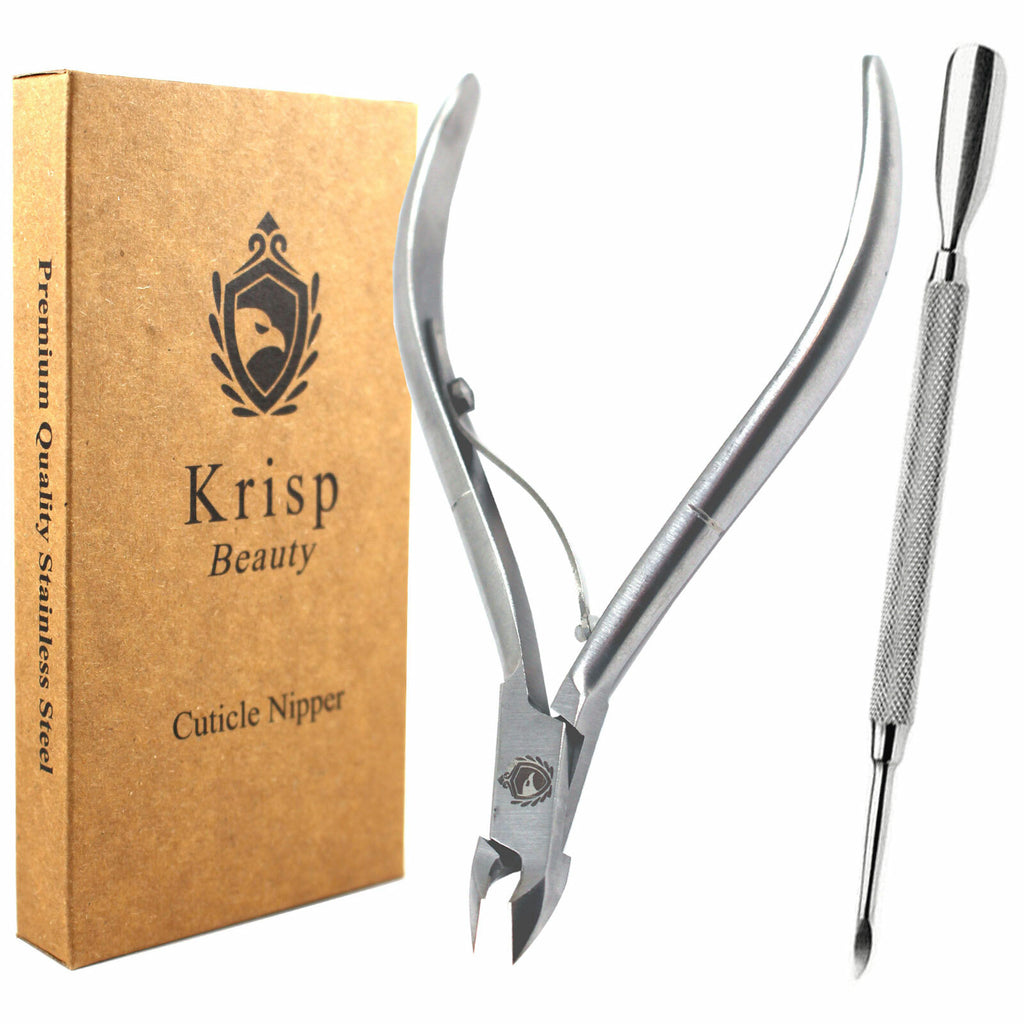 Stainless Steel Cuticle Nipper & Ingrown Toenail Lifter - 2 Pack Nail Care Tools
