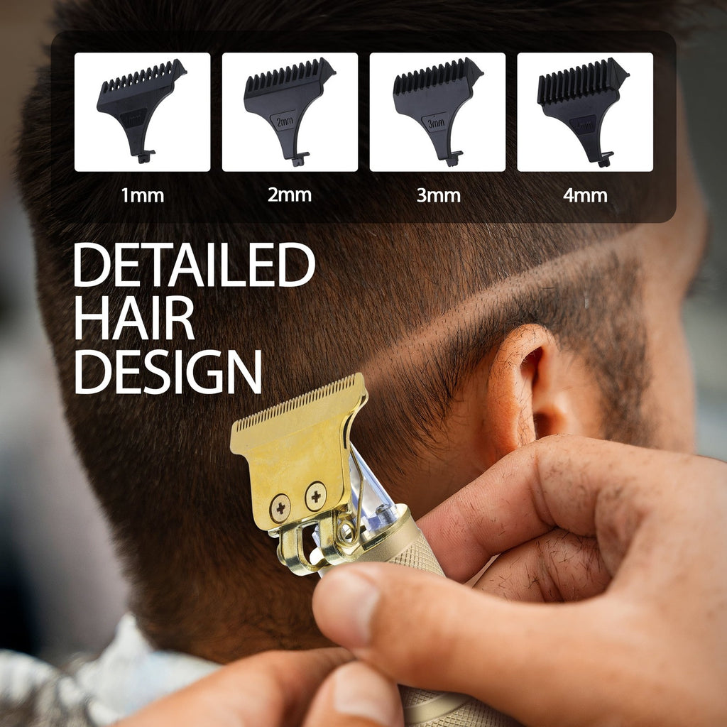 Rechargeable Zero-Gap Beard & Hair Trimmer for Precise Grooming - 111