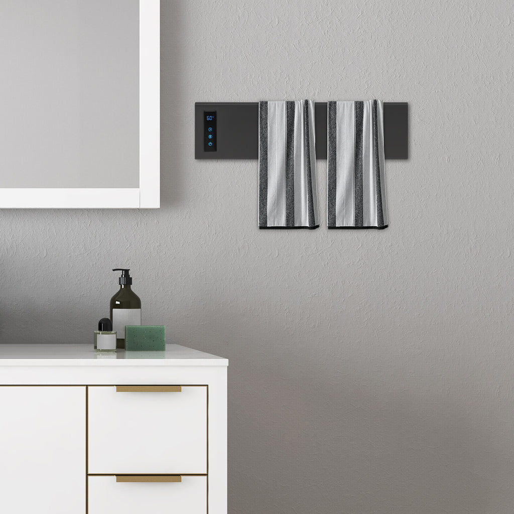Wall-Mounted Electric Towel Warmer with Adjustable Temperature and Timer