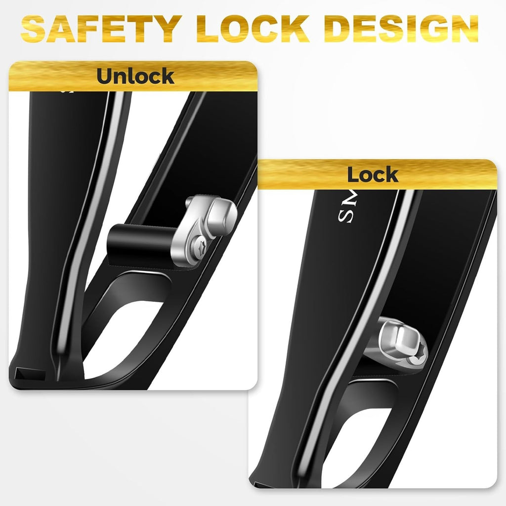 Heavy-Duty Toenail Clippers for Seniors Thick Nails Large Angled Head