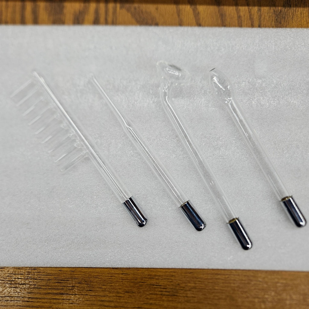 Skin Therapy Wand with Interchangeable Glass Applicators for Face & Scalp