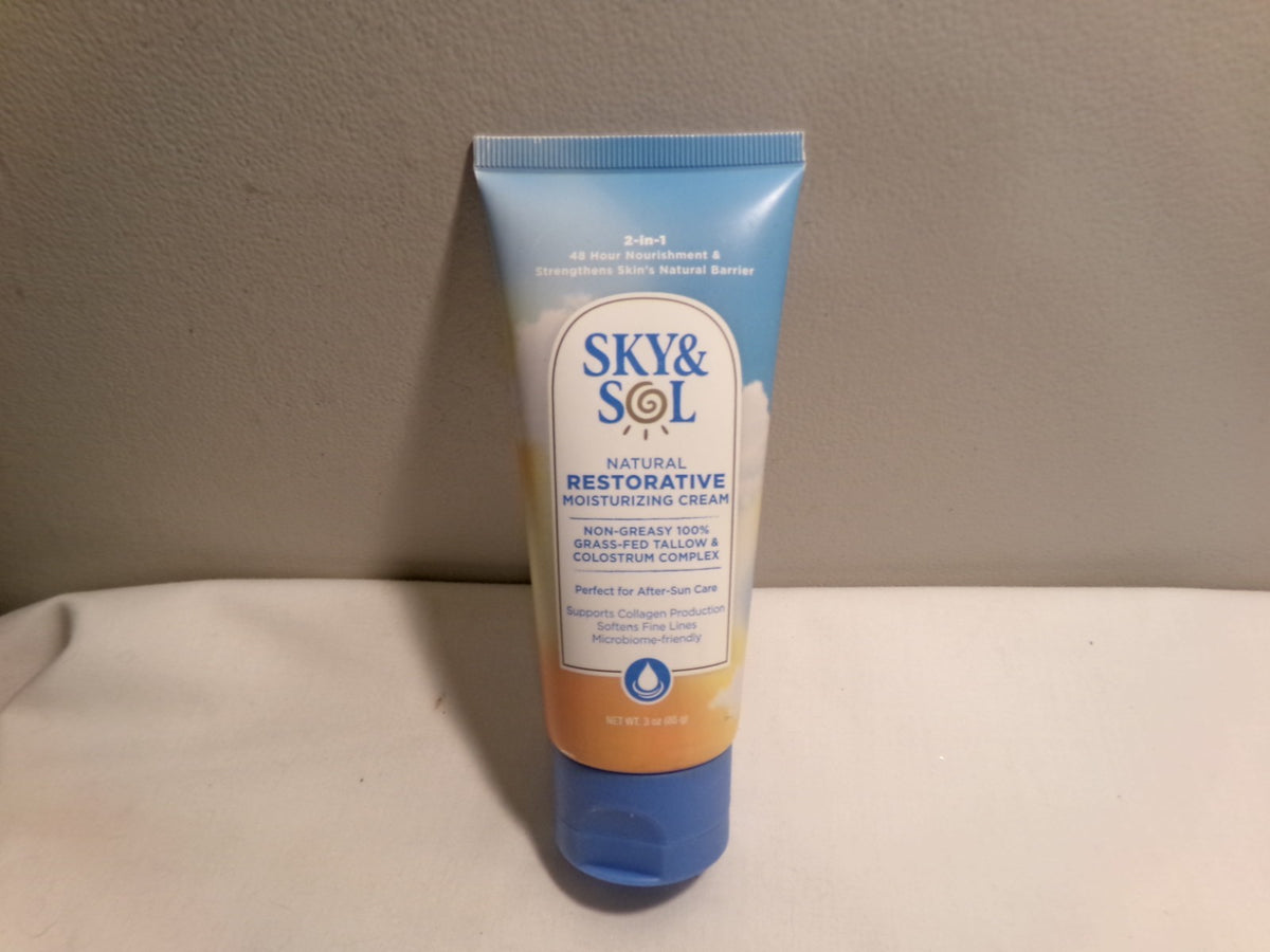Restorative After-Sun Moisturizer Cream - 3 oz Natural Skin Care