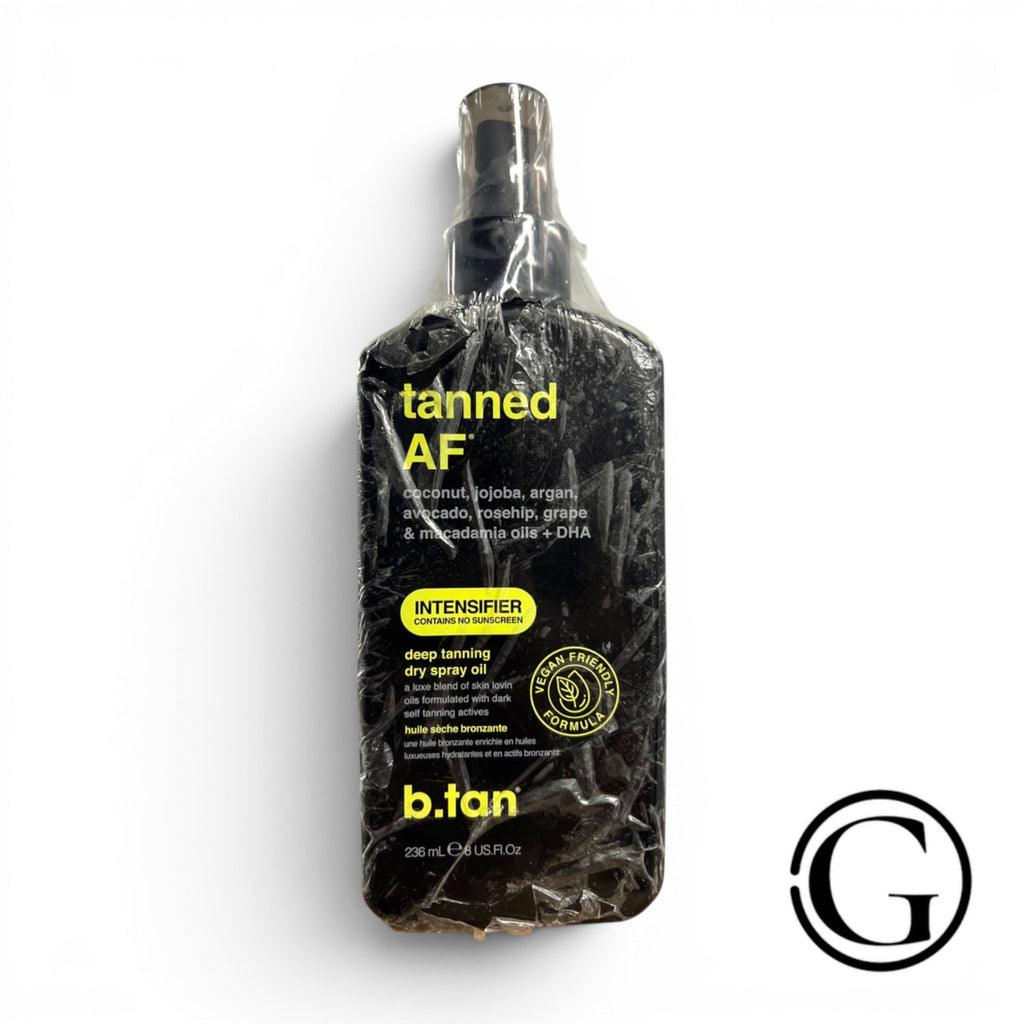 Tanned AF Intensifier Dry Spray Tanning Oil - Deep Bronze Glow, 8 oz