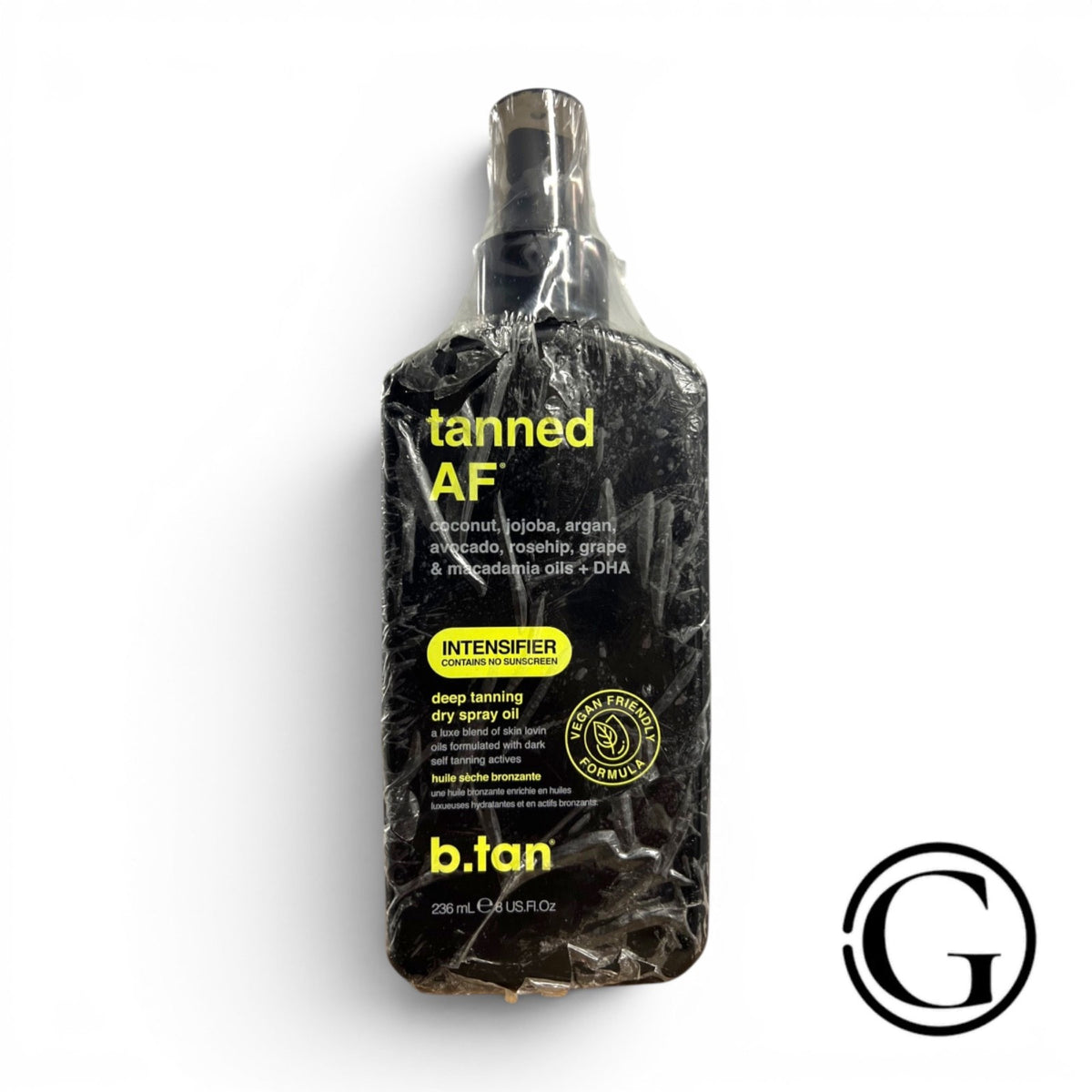 Tanned AF Intensifier Dry Spray Tanning Oil - Deep Bronze Glow, 8 oz
