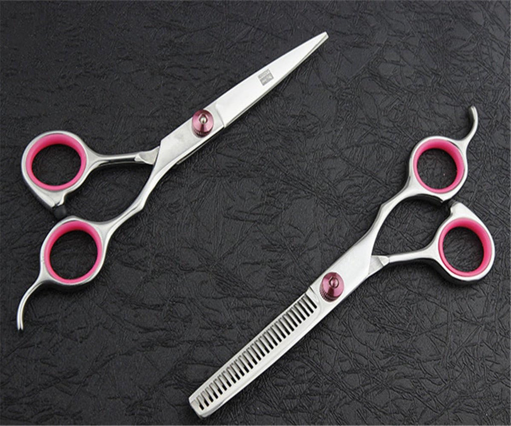 Professional Hair Cutting Scissors Shears Thinning Kit - 6 Inch Barber & Hair Stylist Tools
