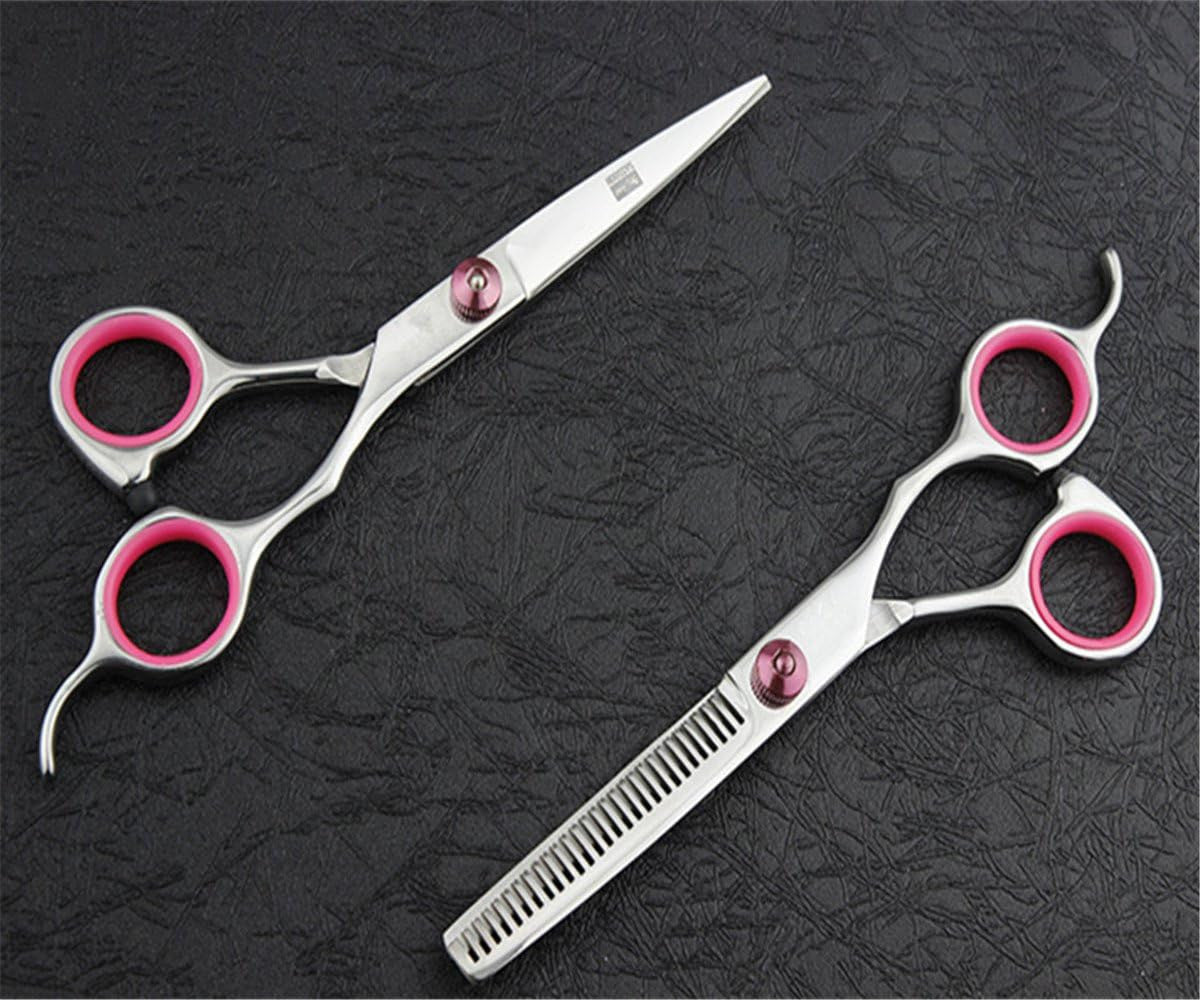 Professional Hair Cutting Scissors Shears Thinning Kit - 6 Inch Barber & Hair Stylist Tools