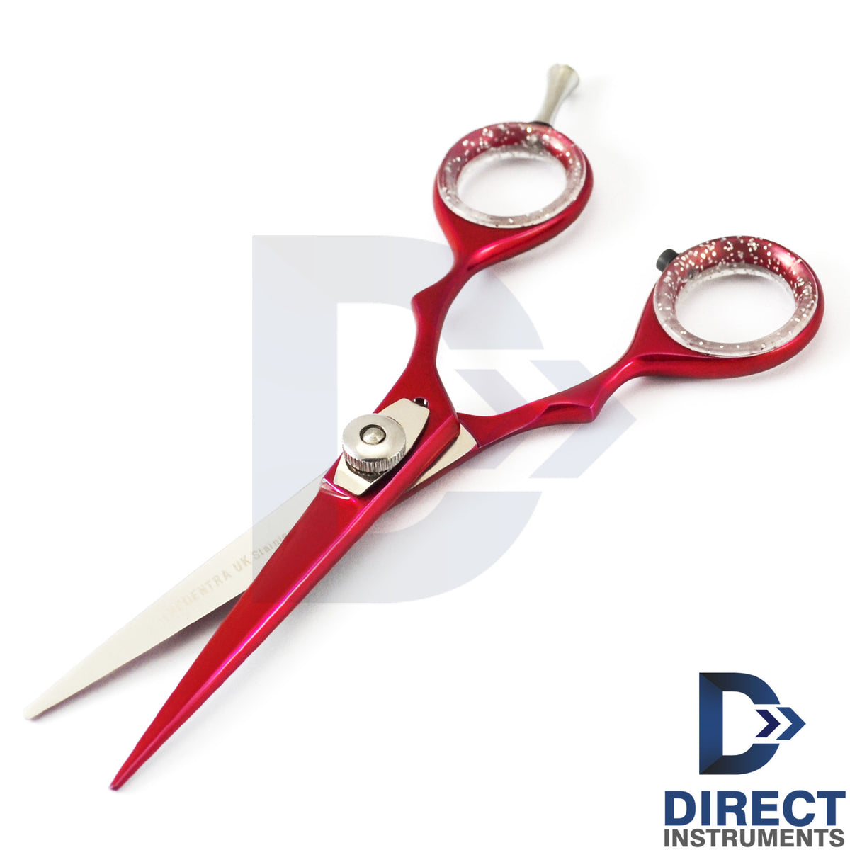 Professional 6-Inch Red Hair Cutting Scissors Salon Shears