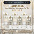 Self Tanning Face Mask Set of 6 - Gradual Sun-Kissed Glow, Hydrating & Clear