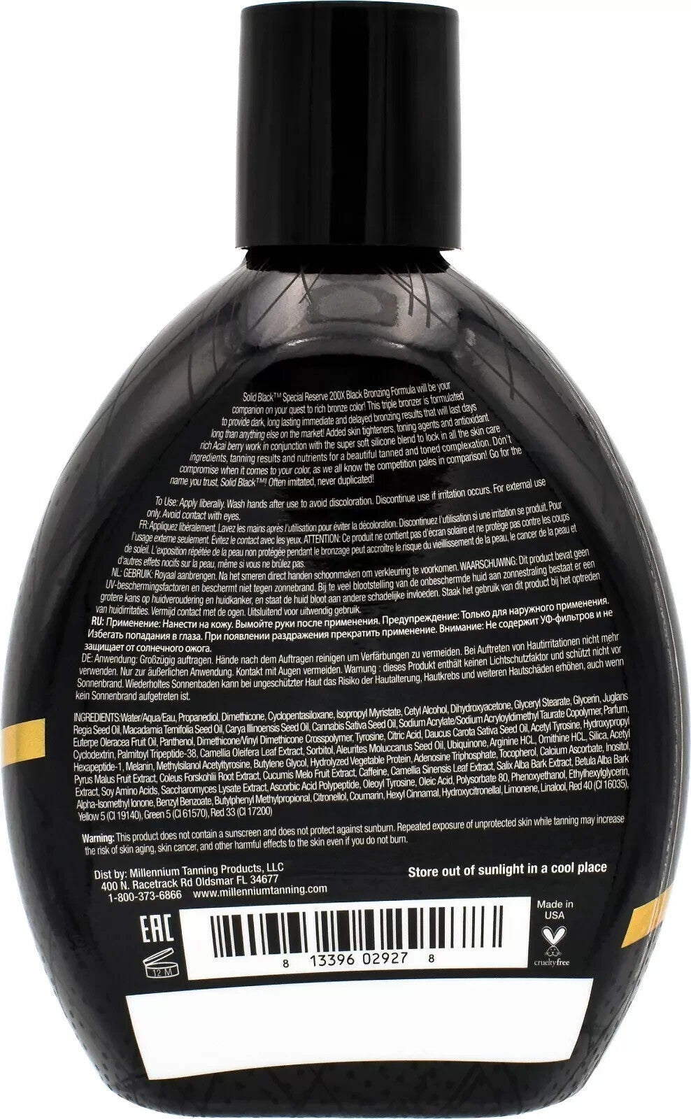 Dark Tanning Lotion with Bronzing Formula 13.5 oz - Long-Lasting Bronze Glow
