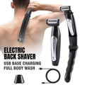 Electric Back Shaver for Men Body Grooming Trimmer with Long Handle