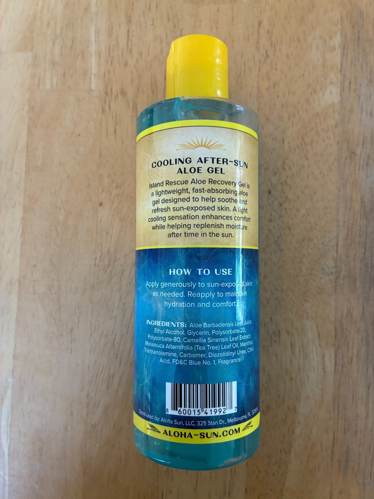 Aloe Vera Gel After Sun Care Relief - 8oz Sunburn Recovery