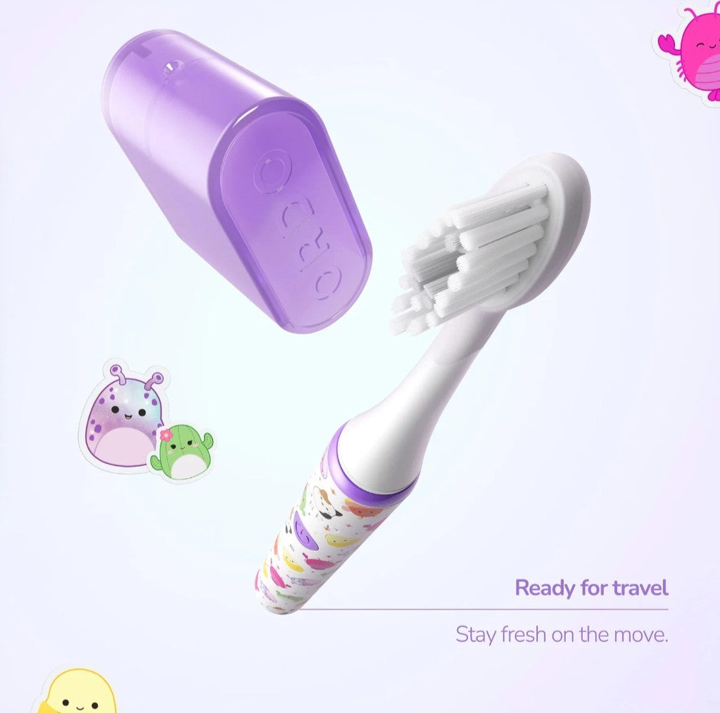 Kids Electric Toothbrush with Sonic Edge - Rechargeable Squishmallows Design