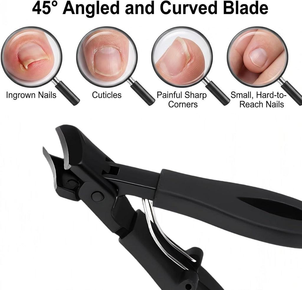 Heavy Duty Toenail Clippers Set for Seniors Thick Toenails Large Nail Care Tools