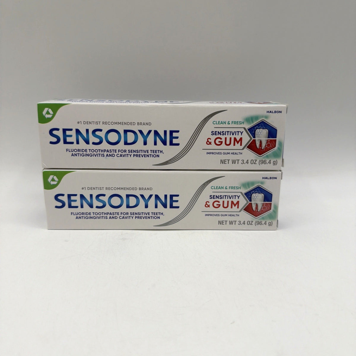 Sensodyne Gum Sensitive Toothpaste Clean & Fresh 3.4 Oz - 2 Pack
