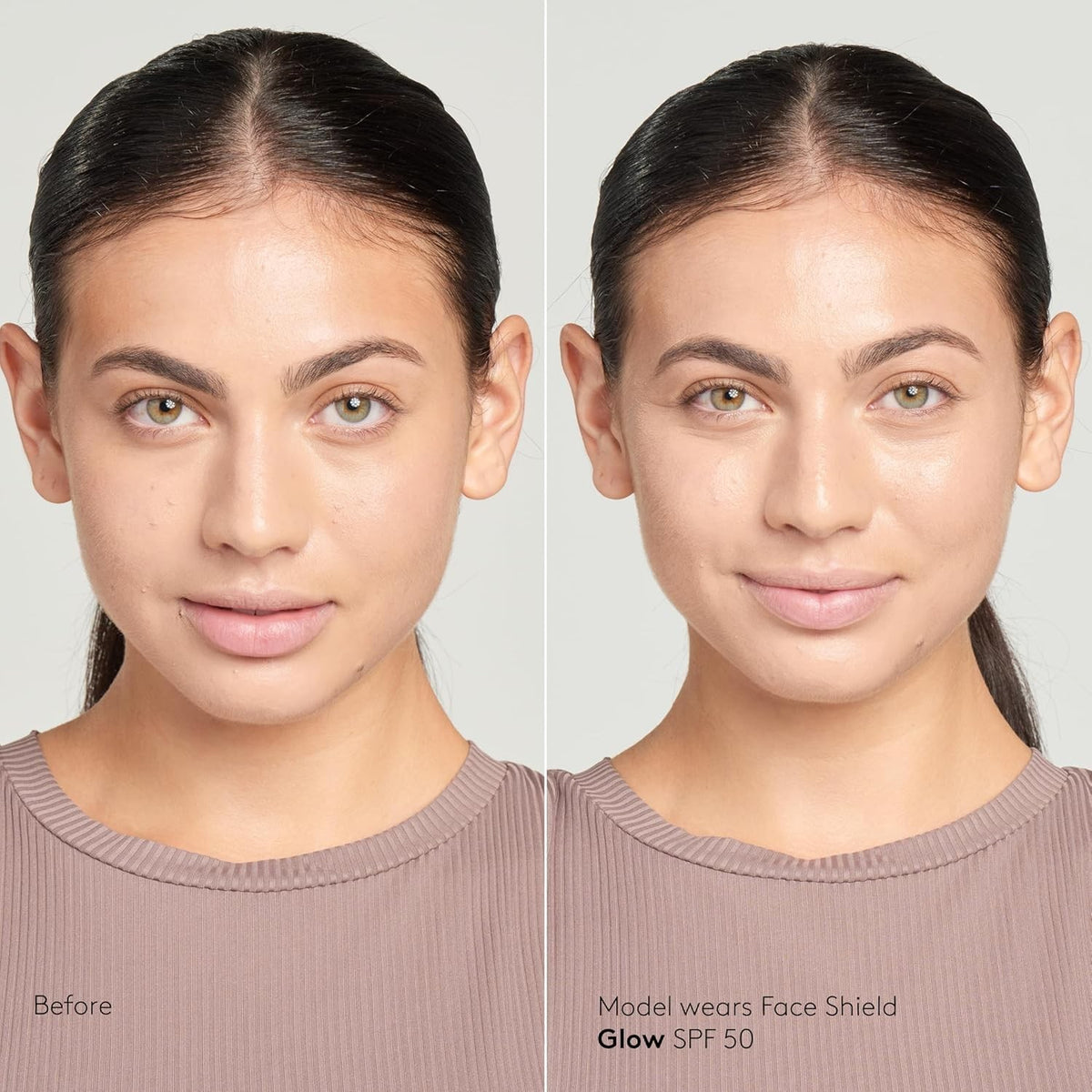 Mineral SPF 50 Face Shield with Glow Finish - Water-Resistant Sun Protection