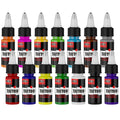 14-Color Tattoo Ink Set 15ml High-Pigment Professional Tattoo Supplies