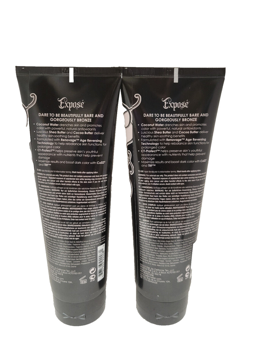 California Tan Expose Luxe Step 2 Bronzer Indoor Tanning Lotion - 8 oz, 2 Pack