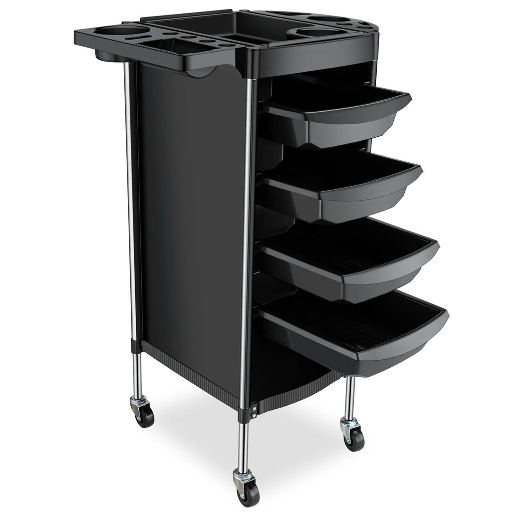 6-Layer Rolling Salon Storage Cart with Wheels for Hair Tools Organizer