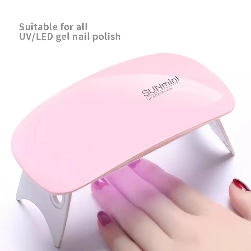 Portable UV LED Nail Lamp Mini Gel Dryer for Home & Salon Use