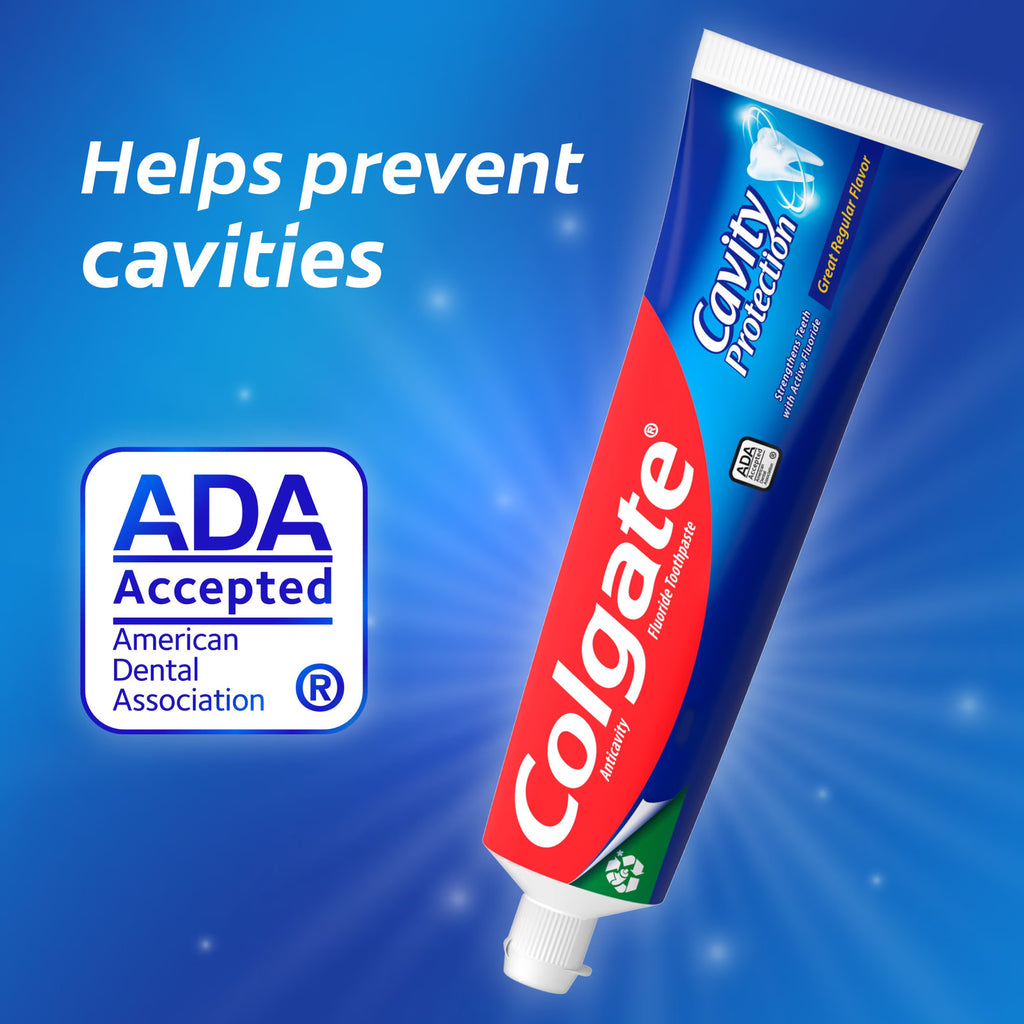 Fluoride Toothpaste Pack - Cavity Protection and Fresh Mint Flavor, 3 Tubes