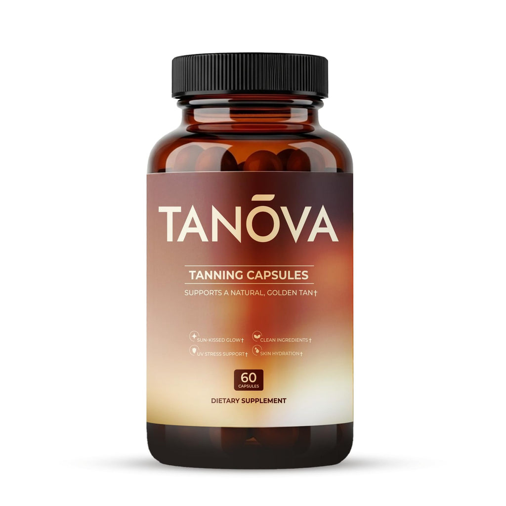 Natural Tanning Pills for Glowing Skin - Supports Melanin & Hydration