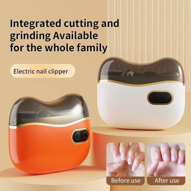 Electric Toe Nail Clippers Trimmer with LED Light for Kids & Seniors - Safe & Easy Pedicure Tool