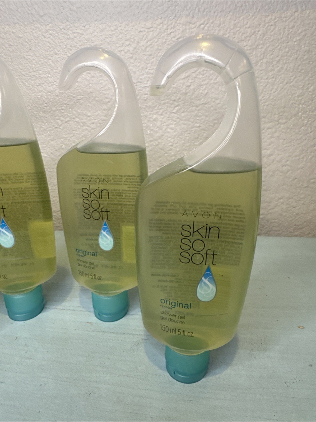 Lot of 4 Avon Skin So Soft Original Shower Gel with Jojoba Oil - 5 fl oz