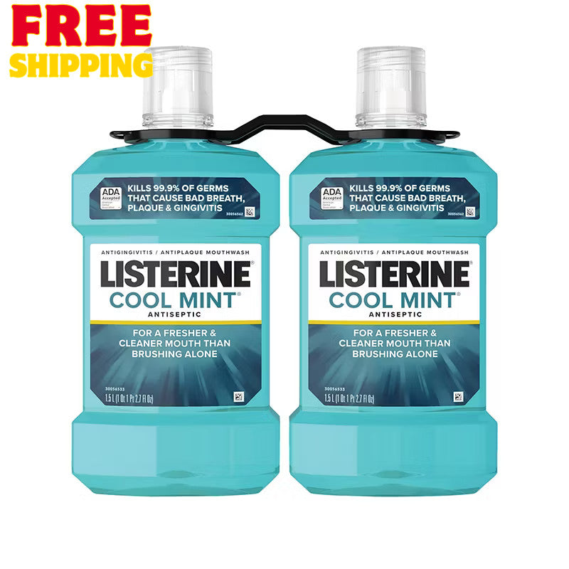 Antiseptic Mouthwash for Fresh Breath and Gum Care - 3 Pack 4.5L