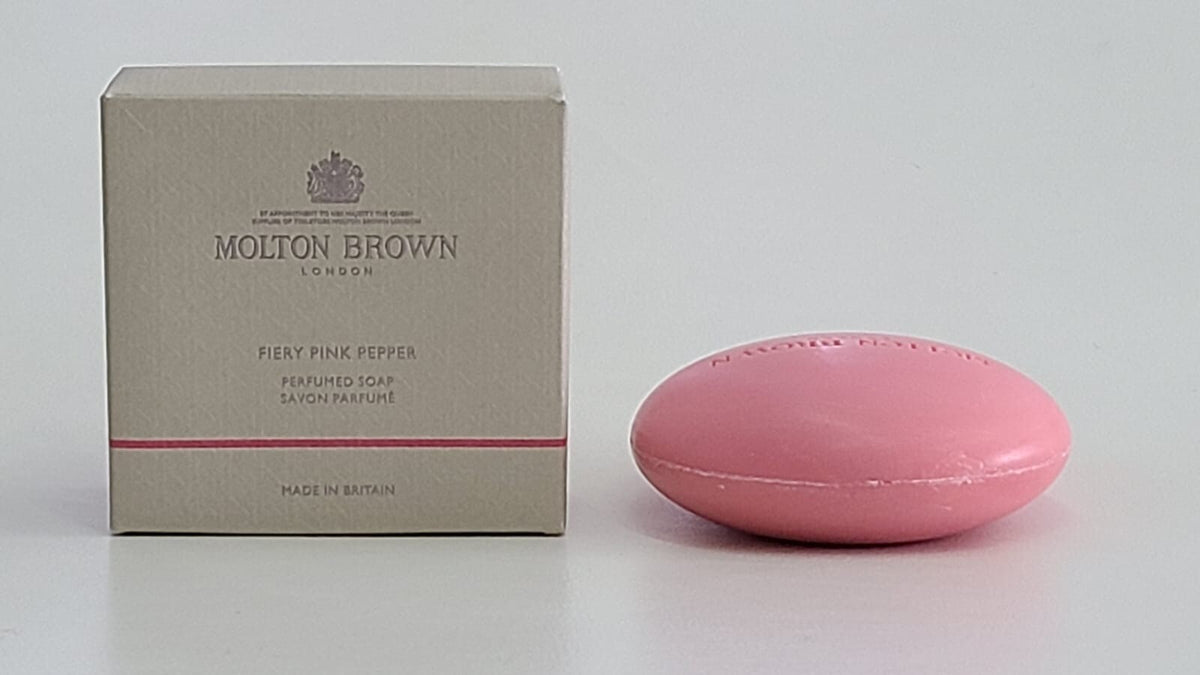 Molton Brown Fiery Pink Pepper Perfumed Bar Soap 5.29 oz - Luxurious Fragrance
