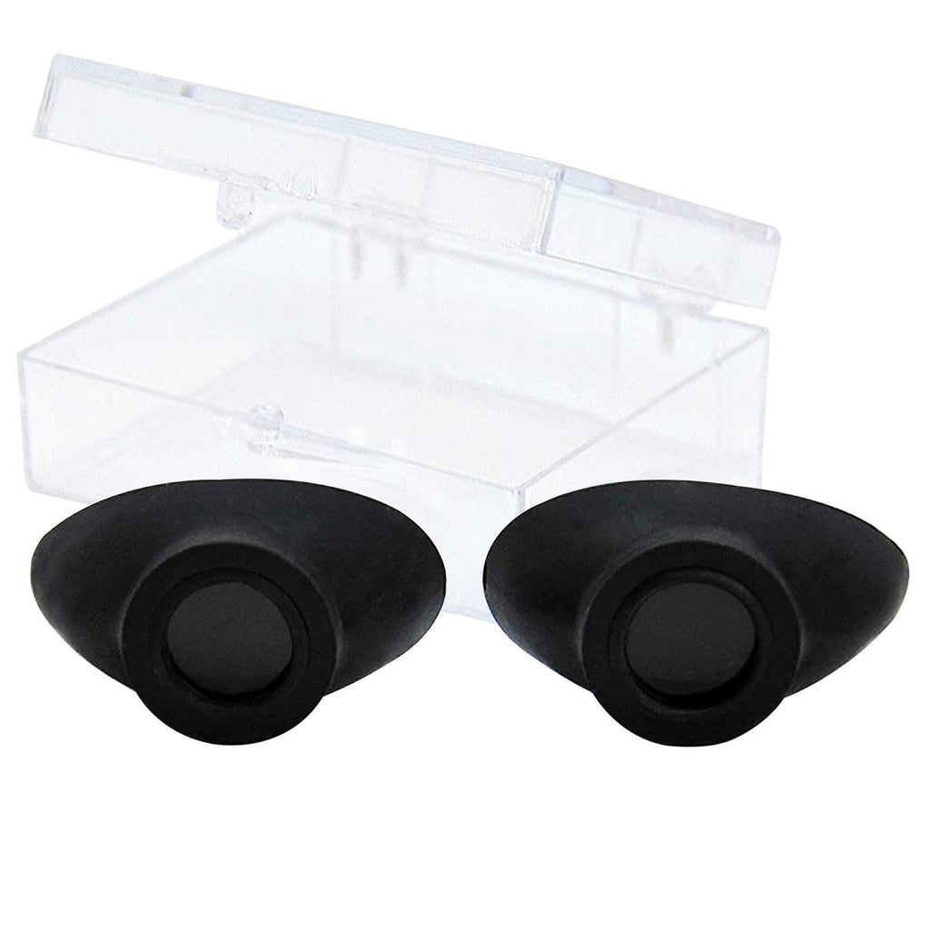 UV Eye Protection Goggles for Tanning Beds - Slim Strapless Black Eyeshields