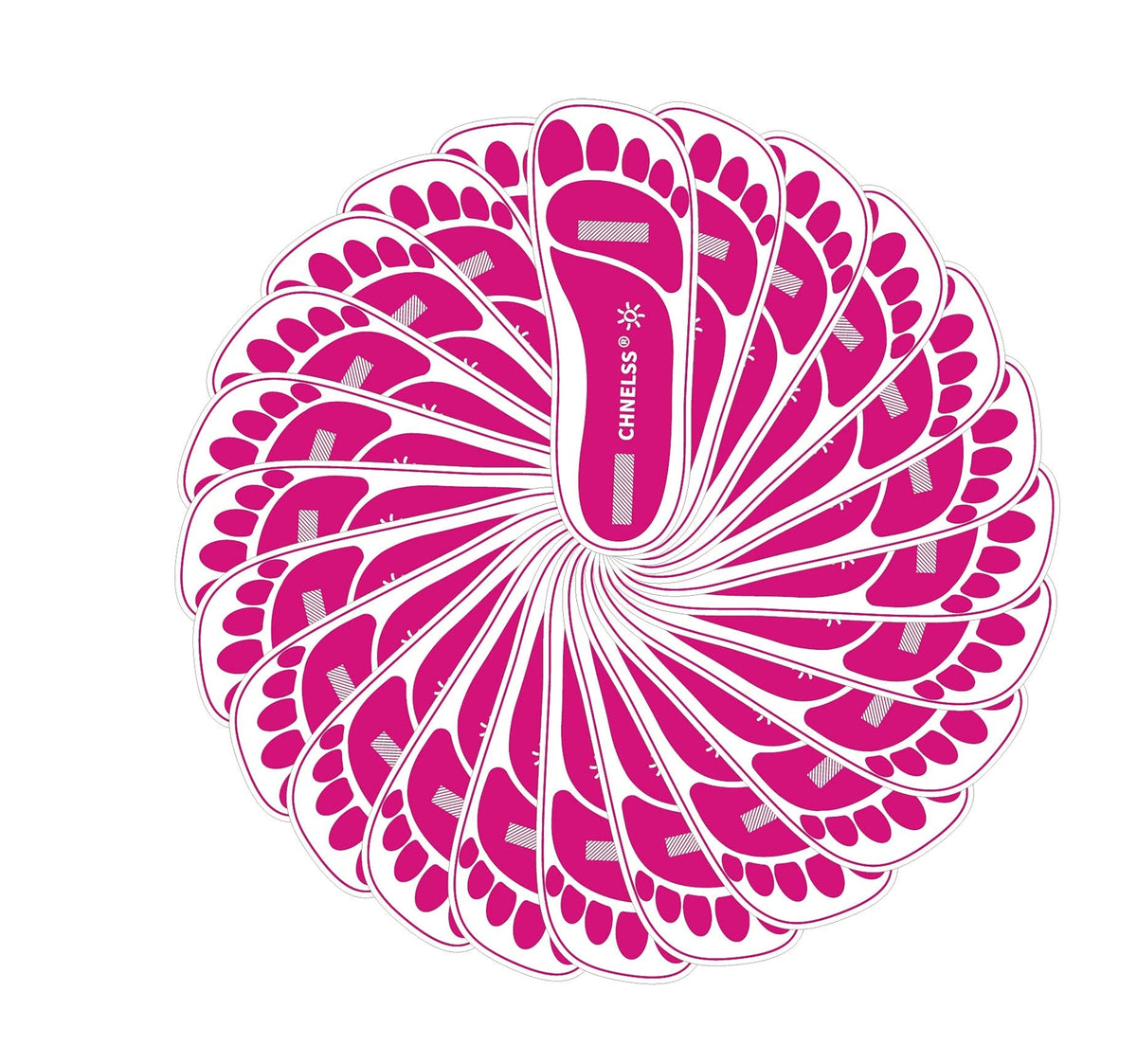 Disposable Pink Spray Tan Foot Pads for Sunless Tanning & Beauty Salons