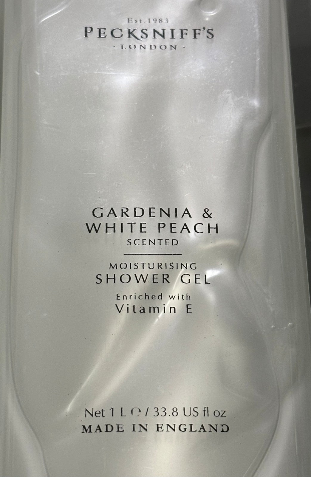 (2-Pack) Moisturizing Shower Gel with Vitamin E & Peach - British Fragrance, 1L