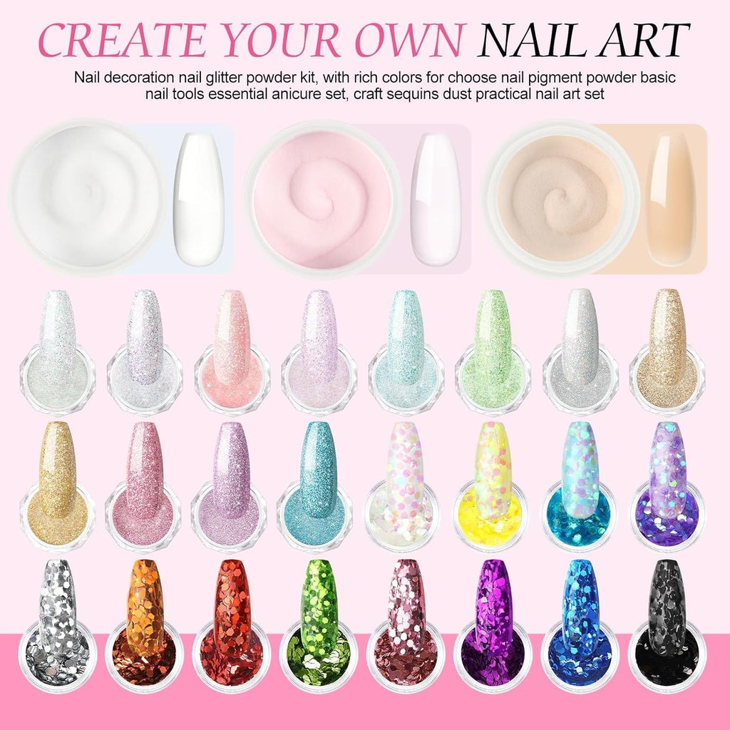 Professional Acrylic Nail Kit with Drill and UV Light for DIY Manicure