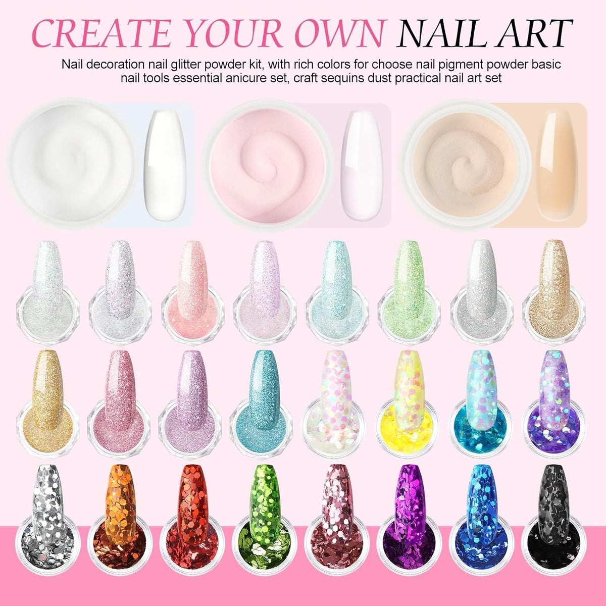 Professional Acrylic Nail Kit with Drill and UV Light for DIY Manicure